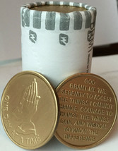 Bulk Lot of 25 Praying Hands One Day At A Time Serenity Prayer Medallions Chips - £33.09 GBP
