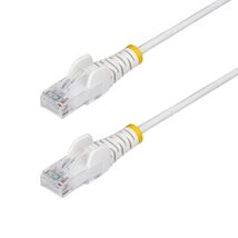 StarTech.com 9in White Slim CAT6 Ethernet Cable, Snagless RJ45, LSZH, 28... - $11.94