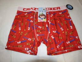 PEZ candy Crazy boxer shorts underwear mens lounge large L red love cbpe... - £12.07 GBP