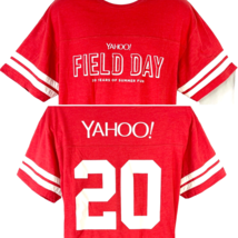 Yahoo! Field Day 20 Years of Summer Fun Employee sz XL Jersey T-Shirt #20 49ers - £28.24 GBP
