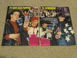 New Kids on the block teen magazine pinup article clipping NKOTB Bravo d... - £1.56 GBP