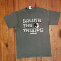 Florida State Seminoles Salute the Troops Medium T-Shirt Tee Shirt 8.21.13 - $7.92