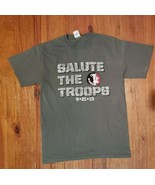 Florida State Seminoles Salute the Troops Medium T-Shirt Tee Shirt 8.21.13 - £6.32 GBP