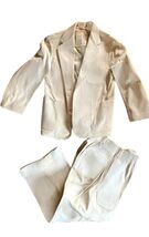 Vintage Tom Sawyer &quot;For Real Boys&quot; Suit  White Sanforized Denim Jacket a... - $38.61