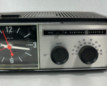 General Electric Vintage C4506F Brown Walnut Grain Alarm Clock AM/FM Rad... - $24.95