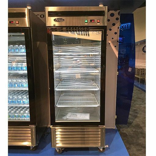 ATOSA MCF8701GR 1 Door Glass Freezer, LED Lights,21 Cu, Casters FREE LIF... - $3,347.00
