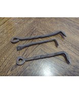 EARLY 1800s Hand Forged Twisted Latch Hook Barn Door Gate Hardware Salva... - €20,07 EUR