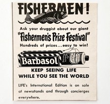 1950 Barbasol Shaving Cream Fishermen Prize Festival Advertisement Hair ... - $27.43 CAD