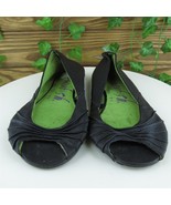 Blowfish Women Flat Shoes  Black Synthetic Slip On Size 8.5 Medium (B, M) - £13.25 GBP