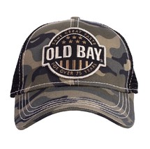 Old Bay Embroidered USA Flag Patch Camo Mesh Back Cap Hat NEW Fast Free Ship - $24.95