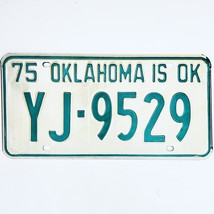 1975 United States Oklahoma Oklahoma County Passenger License Plate YJ-9529 - $18.80