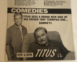 Titus Tv Guide Print Ad Christopher Titus Stacy Keach TPA12 - £4.72 GBP