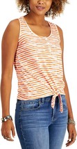 Style &amp; Co Womens Henley Tie-Front Tank Top,Coral,X-Large - £17.02 GBP