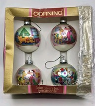 Christmas Corning Ornaments Ball Glass Tree Disney Goofy Pluto Duck Tale... - €22,88 EUR