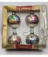 Christmas Corning Ornaments Ball Glass Tree Disney Goofy Pluto Duck Tale... - €22,88 EUR