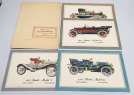 Vintage 1949 Buick Golden Anniversary Dealer 4 Lithograph Prints 12&quot; x 8&quot; - £14.78 GBP