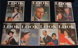Queen Elizabeth &amp; Royal Family 7 Look Magazines - 1950s - £59.95 GBP