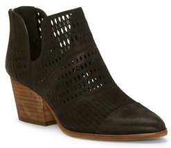 Vince Camuto Niranda Leather Perforated Booties, Multiple Sizes Black VC... - £95.86 GBP