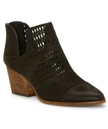 Vince Camuto Niranda Leather Perforated Booties, Multiple Sizes Black VC... - £94.86 GBP