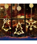 Lighted Christmas Window Decorations Silhouette Hanging LED Holiday Xmas... - £37.67 GBP