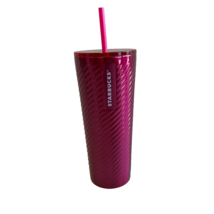 STARBUCKS Stainless Steel Metallic Pink 24oz Venti Tumbler Cup NEW - €33,99 EUR