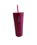 STARBUCKS Stainless Steel Metallic Pink 24oz Venti Tumbler Cup NEW - $55.20 CAD