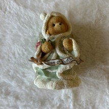 1996 Christmas Cherished Teddies &quot;Peace On Earth And Mercy Mild” Enesco Figurine - £8.86 GBP