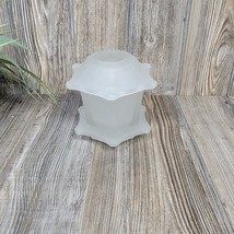 Vintage Fairy Lamp, Frosted White Pagoda Votive, Homco Glimmer Light - £28.42 GBP