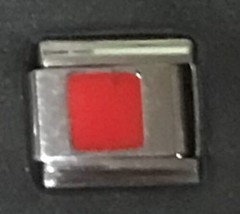 Red square wholesale Italian Charm Enamel 9mm Link K37 - £10.60 GBP