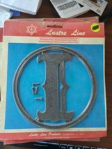 Vintage 6&quot; Lustre Line NOS Decorative plastic Letter &quot;I &quot; - €8,66 EUR