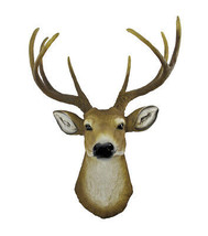 Zeckos Lifelike Faux 8 Point Buck Deer Head Bust Wall Mount Hanging 23 inch - £79.51 GBP