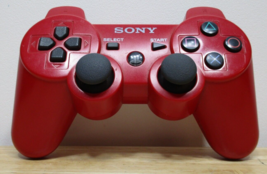 Sony PlayStation 3 PS3 Red DualShock 3 Controller CECHZC2U A1 Wireless - $27.23