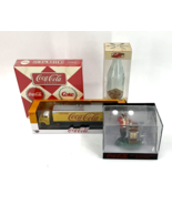 Lot Of 4 Coca-Cola Brand Collectible&#39;s Mini-Clock, Truck, Checkers, Glas... - £47.34 GBP
