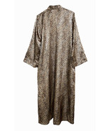 Natori Leopard Gown and Robe Womens Sz M Private Luxuries Grannycore Retro - $29.69