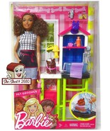 Barbie Pet Groomer 2017 Barbie African American Playset FJB31 Mattel NIB - £19.71 GBP