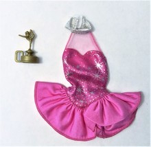Mattel Barbie 2013 I Can Be An Ice Skater Replacement Pink Barbie Outfit - £5.47 GBP