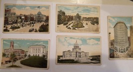 5 vintage Rhode Island Postcards Turks Capitol Soldiers Monument Civic Fire Stat - £6.22 GBP