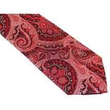 Men's Stacy Adams Tie and Hankie Set Fancy Woven Silky Satin #SAT52 Red image 3
