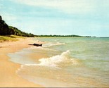 Lake Michigan Shoreline Michigan MI UNP Chrome Postcard L2 - $3.91