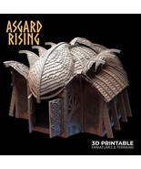 3D Printed Asgard Rising Viking Throne Room 28 32 mm Wargaming DnD - $92.49+