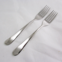 Gourmet Settings GS GON17 Stainless 2pc 8&quot; Forks 18/10 Glossy Flatware - £9.26 GBP