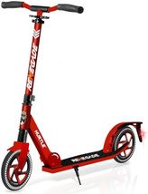Hurtle Renegade Kick Scooter for Kids, Teenagers &amp; Adults - Red (Open Box) - €34,70 EUR