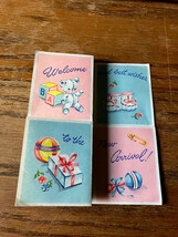 Vintage unused new baby congratulations card nursery decor wall hanging - $375.38 MXN