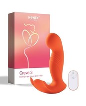 Crave 3 G Spot &amp; Clitoral Remote Control With Rotating Head Vibrator - £51.79 GBP