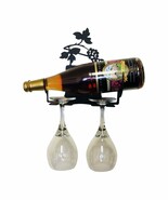 Village Wrought Iron Wall Mount Grapevine Wine Rack XXSmall - $68.50 CAD