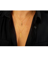 Long Layering Gold Fill Pendant Necklaces with Swarovski - £103.91 GBP