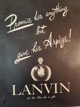 1954 Esquire Original Art Ad Advertisements LANVIN Arpege After Six John Payne - $10.80