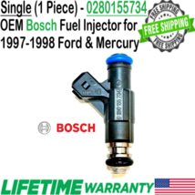 Genuine Bosch x1 Fuel Injector for 1997-1998 Ford &amp; Mercury 4.0L V6 #0280155734 - £36.23 GBP