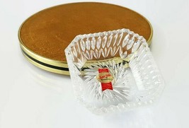 Anna Hutte bleikristall lead crystal dish vtg jewelry holder trinket can... - $324.63 MXN
