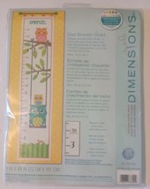 Dimensions Cross Stitch Kit Owl Growth Chart Growth Marker Nursery Child... - £7.77 GBP